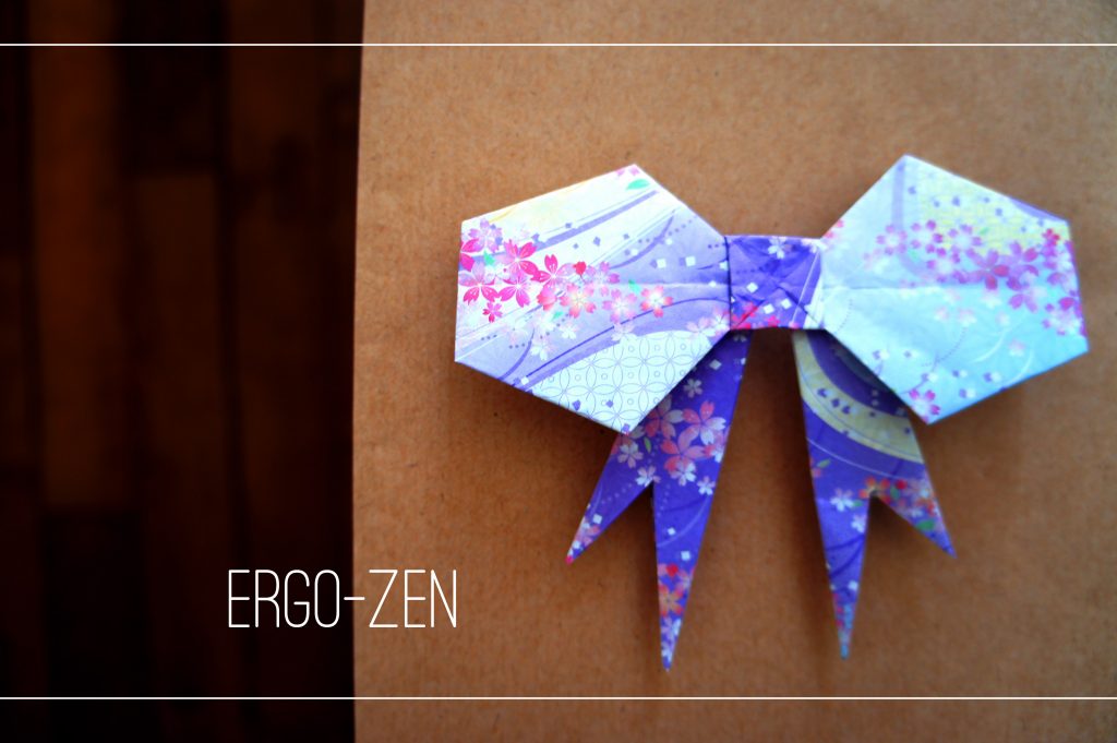 Noeud en papier, origami facile à faire